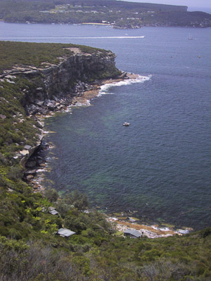 Dobroyd Head, at Clontarf, with North Head in the distance, Sydney Harbour National Park