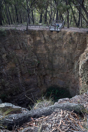 The massive limestone sinkhole known as the Big Hole, Deua National Park